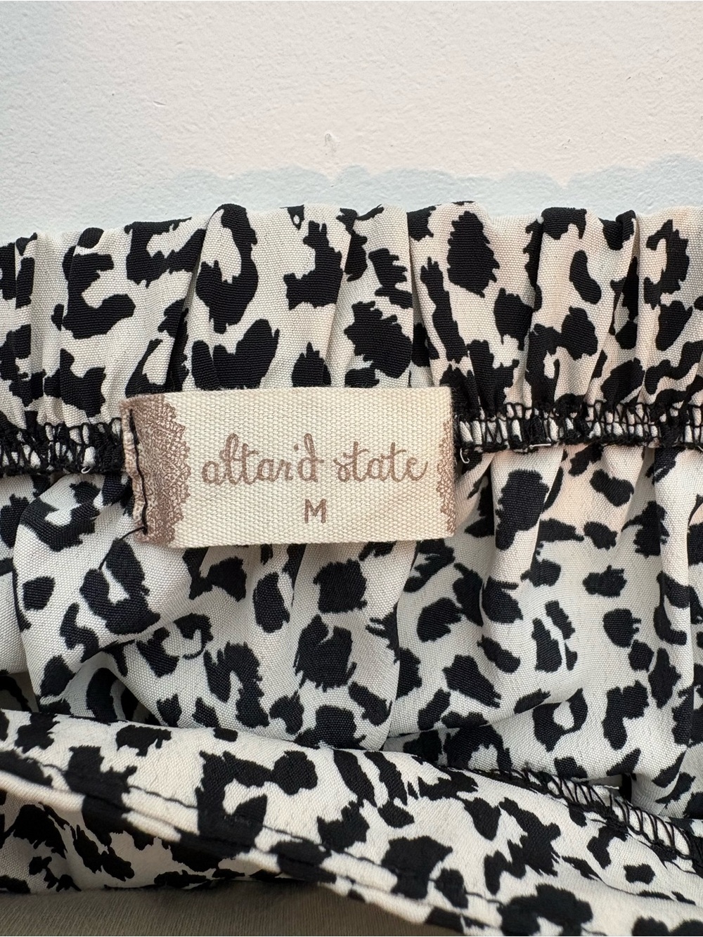 Altar'd State Y2K 90’s‎ Indie Leopard Print Mini Skirt Black White Size M Grunge - Picture 5 of 5